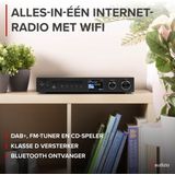 Audizio - Bolzano - Internetradio - Zwart - DAB+ en FM - CD Speler - Bluetooth - Spotify Connect