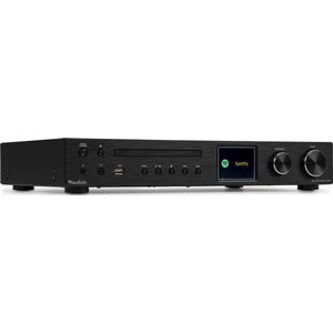 Audizio Bolzano Internetradio met DAB+ en FM - Met CD speler, Bluetooth en Spotify Connect - Zwart