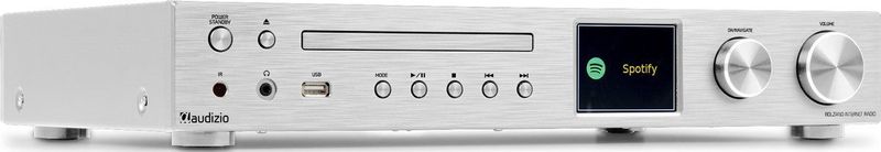 Audizio - Bolzano - Internetradio - Zilver - DAB+ en FM - Met CD Speler en Bluetooth