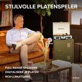 Retro platenspeler met speakers - Audizio RP114BL - Model 2024 - met PC software - Blauw
