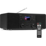 Audizio - Avola - Internetradio - Zwart - Bluetooth - DAB+/FM - CD Speler