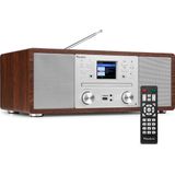 Audizio Avola alles-in-één wifi radio - Internet radio met CD-speler, DAB, FM en Bluetooth - Zilver