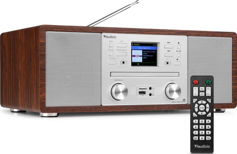 Audizio - Avola - Internetradio - Zilver - DAB+/FM - CD Speler