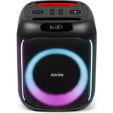 Partybox - Fenton Track160 portable speaker met Bluetooth - Karaoke set met lichteffecten - 100W