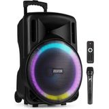 Fenton FT15LED MK2 - Karaoke Box - Accu - 15 inch - Bluetooth - 800W
