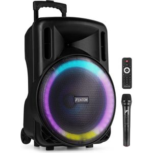 Fenton FT15LED MK2 - Karaoke Box - Accu - 15 inch - Bluetooth - 800W
