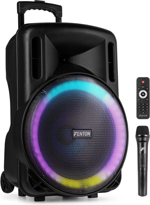 Fenton FT15LED MK2 - Karaoke Box - Accu - 15 inch - Bluetooth - 800W