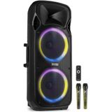 Fenton - FT212LED MK2 - Karaoke Box - Zwart - Met LED’s en Accu