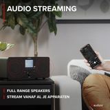 AUDIZIO - Genua - DAB Radio - Bruin - Bluetooth - Wekkerradio