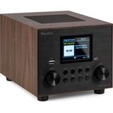 DAB radio Audizio Vieste DAB+ radio met subwoofer en Bluetooth Houtlook Met afstandsbediening