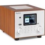 DAB radio Audizio Vieste DAB+ radio met subwoofer en Bluetooth Wit Met afstandsbediening