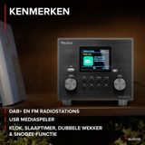 AUDIZIO - Vieste - DAB Radio - Zwart - Bluetooth - Ingebouwde Subwoofer