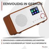 AUDIZIO Avio DAB Radio - Wit - DAB+ en FM - 20 Voorkeurszenders