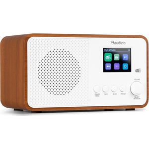 AUDIZIO Avio DAB Radio - Wit - DAB+ en FM - 20 Voorkeurszenders