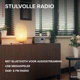 DAB radio Audizio Avio DAB radio met Bluetooth DAB+ FM USBvoorkeurszender Zilver