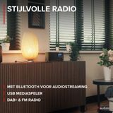 DAB radio Audizio Avio DAB radio met Bluetooth DAB+ FM USBvoorkeurszender Houtlook