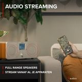 AUDIZIO - Genua - DAB Radio - Zilver - Bluetooth - 30 Voorkeurszenders