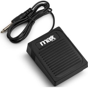 MAX sustainpedaal keyboard universeel - Zwart
