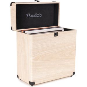 Audizio RC32 Vinyl Platenkoffer voor max 30/35 platen - Lichtbruin