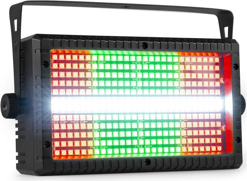 BeamZ BS336 stroboscoop en blinder combi met RGBW LED’s - 3-in-1 LED - Met afstandsbediening