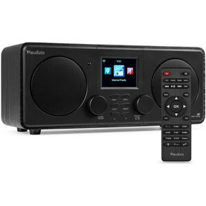 Internetradio - Audizio Foza digitale radio met Bluetooth - DAB radio en FM radio in één - Zwart