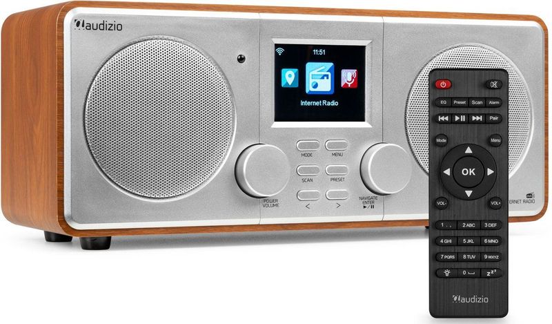 AUDIZIO - Foza - DAB Radio - Zilver - Bluetooth 5.0
