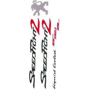 Xtreme Stickerset peugeot Speedfight 2 Zwart / rood 5 delig