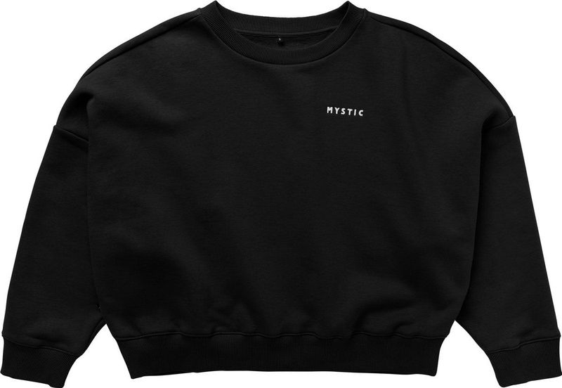 Mystic Dropped Shoulder Crew Trui Women - 2023 - Black
