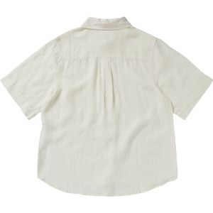 MYSTIC - Linen Short Sleeve Shirt - Off White - Linnen