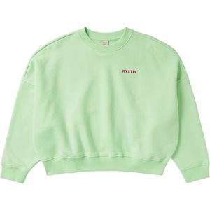 Mystic Dropped Shoulder Crew Trui Women - 2023 - Lime Green
