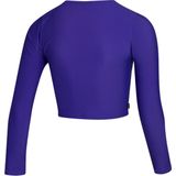 Mystic Dames Sunn Long Sleeve Crop Lycra Vest - Purp