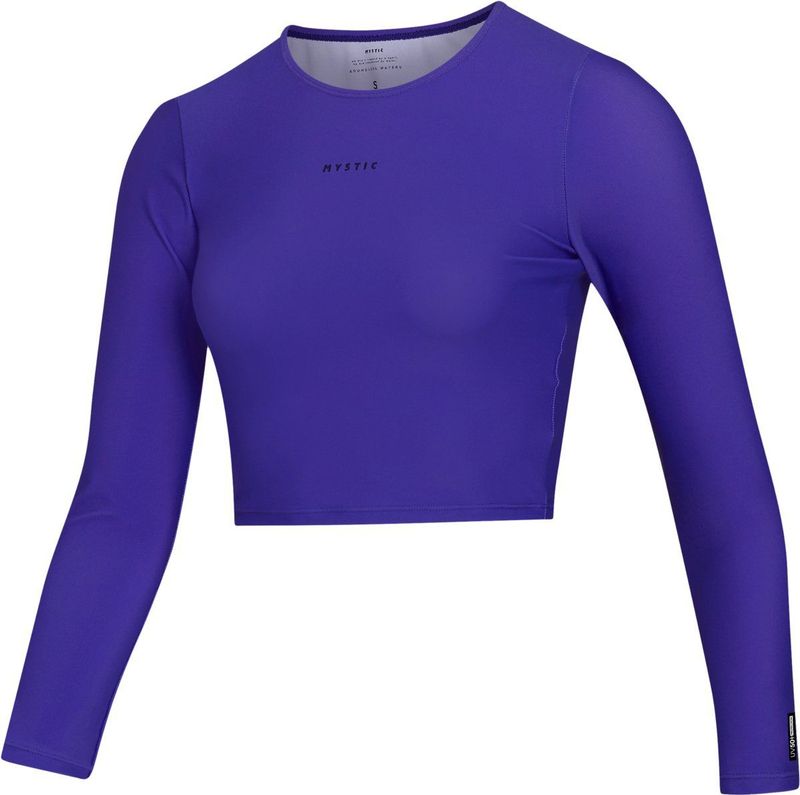 Mystic Dames Sunn Long Sleeve Crop Lycra Vest - Purp