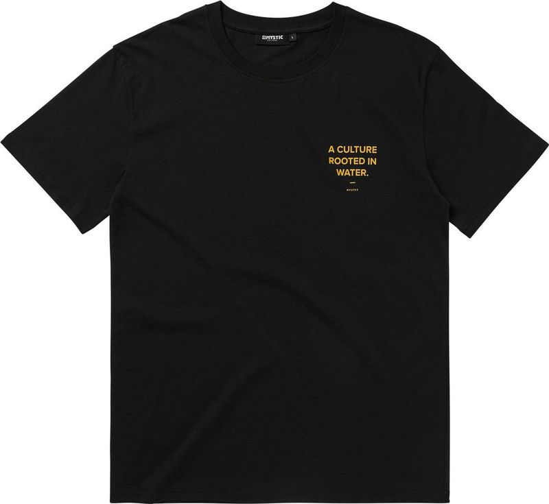 MYSTIC - Rooted - T-shirt - Zwart - Katoen