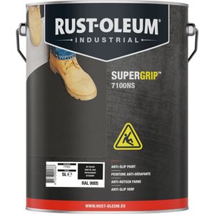 Rust-Oleum Supergrip 7100ns Antislip Coating 5 Liter 5 Liter Ral 9005 Zwart
