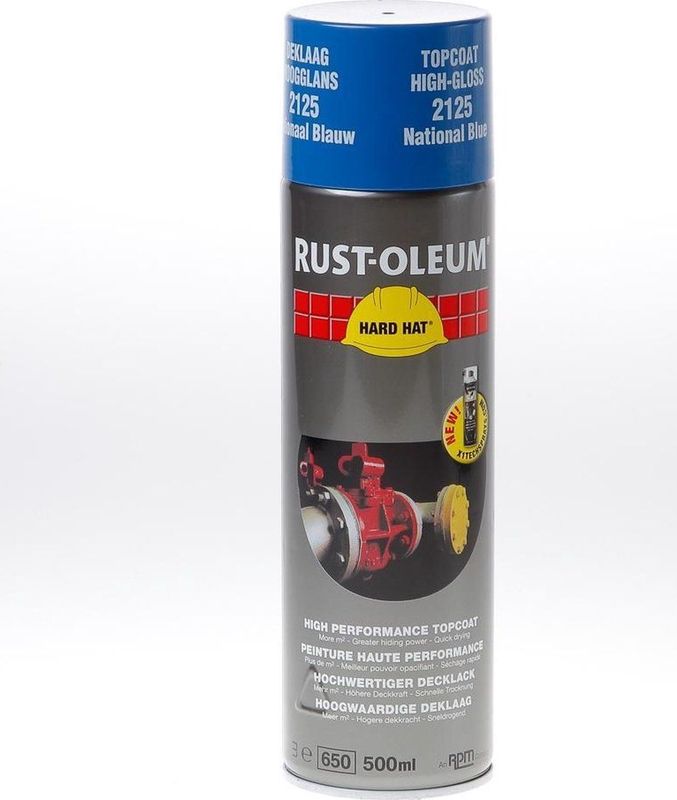 Rust-Oleum - Hard Hat - RAL Verf in Spuitbus - Hoogglanzend - 45 Kleuren
