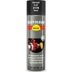 Rust-Oleum Hard Hat 2178 - Mat Zwart/RAL9005 - 500ml