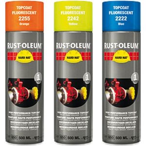 Rust-Oleum deklaag fluorescerend - Hard Hat - groen - mat - 0.5l - spuitbus