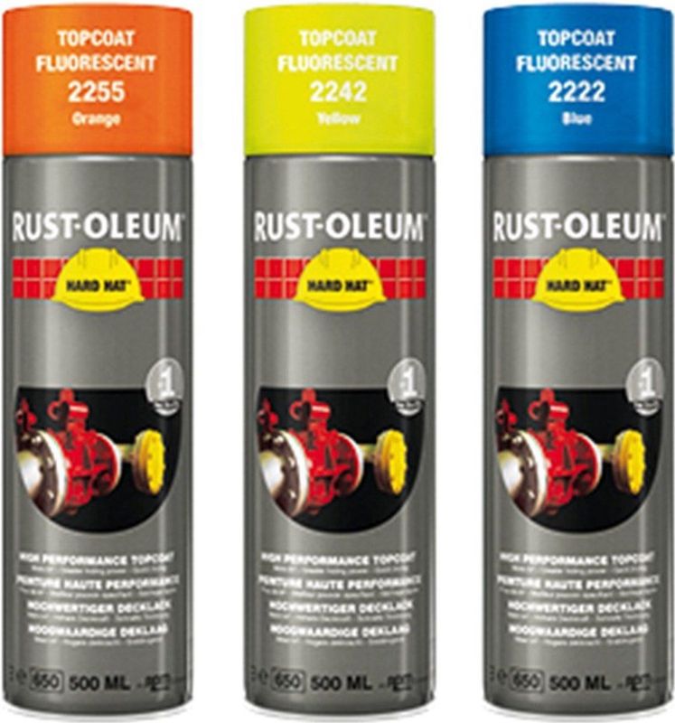 Rust-Oleum - 2242 Spuitbus - Fluorescerend Geel - Terpentinebasis