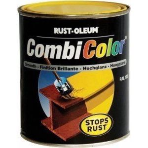 Rust-Oleum COMBICOLOR Original RAL9010 - Weiß 2,5L, Einschicht-System für Metallschutz