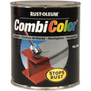 Rust-Oleum Combicolor 7379 Hoogglans Zwart RAL9005 SpuitbusGrond- en aflak in één 400 ML
