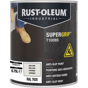 Rust-Oleum Supergrip 7100ns Anti Slip Coating 750 Ml 750 Ml Ral 7035 Lichtgrijs