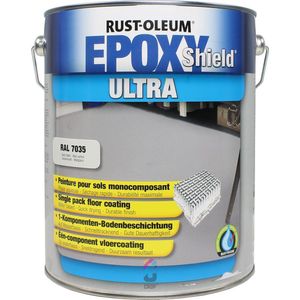 Rust-Oleum - EPOXYSHIELD ULTRA Vloercoating - Licht Grijs RAL7035 - 5 Liter Blik