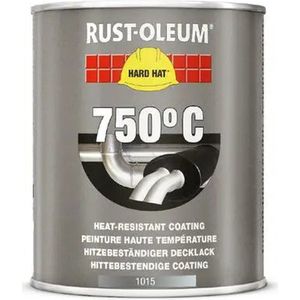 Rust-Oleum Hittebestendige Verf - 750°C - Zwart - Blik - 0,75L