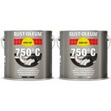 Rust-Oleum Hittebestendige Verf In Blik 750℃ - Aluminium - 2,5 Liter