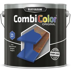 Rust-oleum Combicolor Hoogglans Verkeersblauw  5017 2,5 Liter