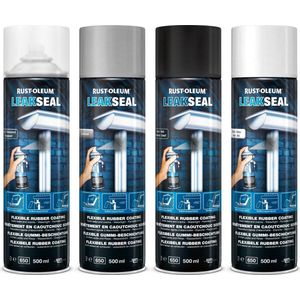 Rust-Oleum LeakSeal Lekstop in Spuitbus - 500ml - Zwart - Waterdicht - Flexibel