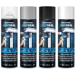 Rust-Oleum LeakSeal Lekstop Spuitbus - Wit - 500ml - Waterdicht & Flexibel
