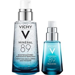 Vichy Minéral 89 Hydratatie Boost Routine kit - Minéral 89 Booster Serum 50ml - Ogen 15ml - 2 producten