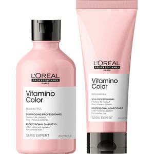 L'Oréal Professionnel Vitamino Color Shampoo 300ml & Conditioner 200ml – Voordeelverpakking