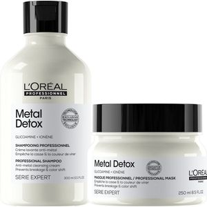 L'Oréal Professionnel Metal Detox Shampoo 300ml & Masker 250ml – Voordeelverpakking